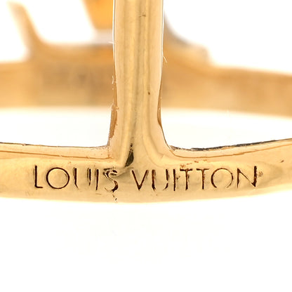 Louis Vuitton Metal LV Iconic Ring L Gold 4 of 5