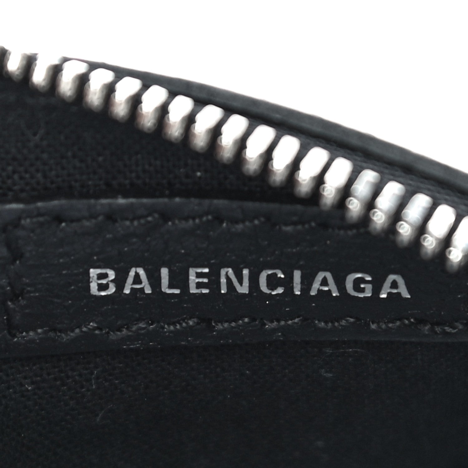 Balenciaga Agneau Giant 12 Silver Hardware Coin Purse Black 6 of 10