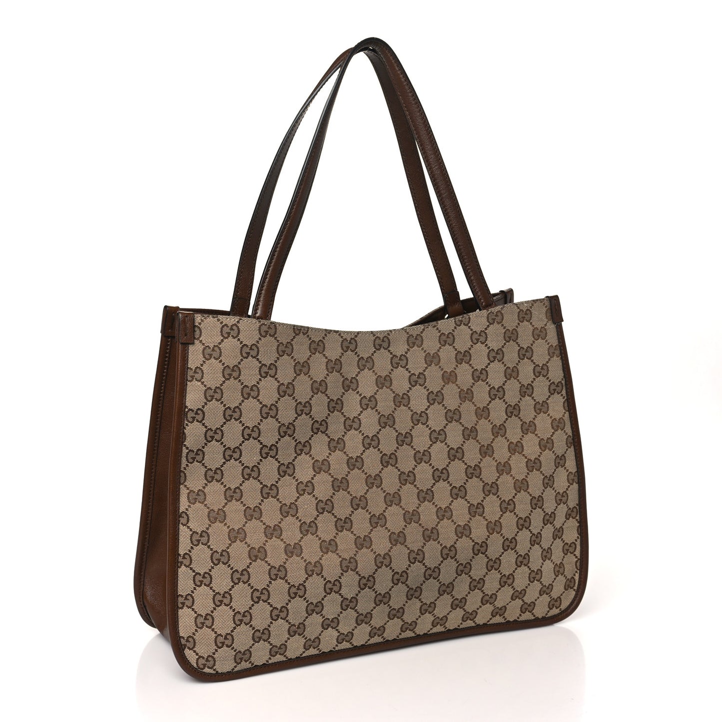Monogram Horsebit 1955 Tote Bag Beige Brown Sugar