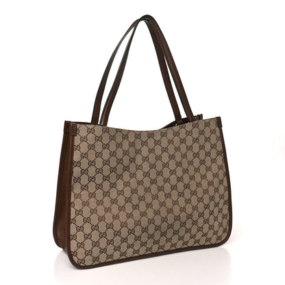 Gucci Monogram Horsebit 1955 Tote Bag Beige Brown Sugar 3 of 10