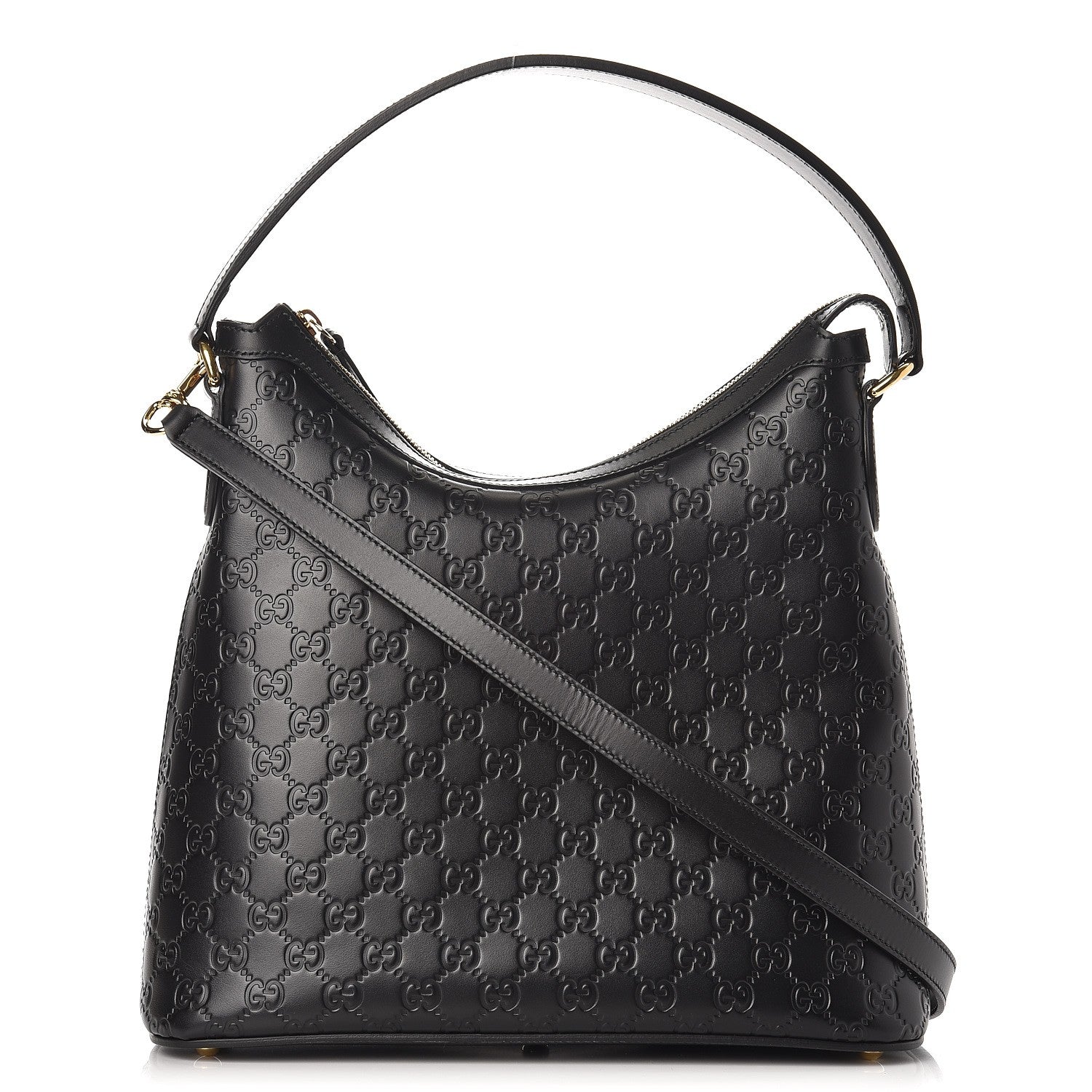 Gucci Guccissima Linea A Hobo Black 1 of 7