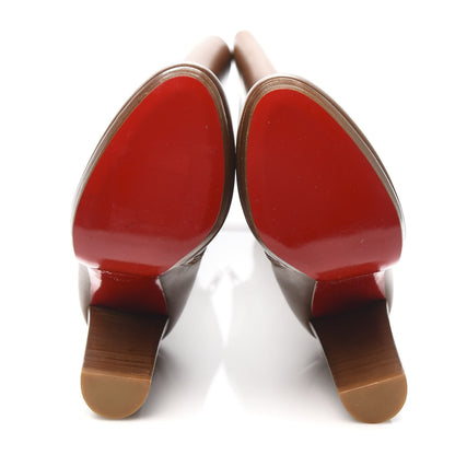 Christian Louboutin Calfskin Brosse Mirabelle 120 Tall Boots 36.5 Cuoio 5 of 7