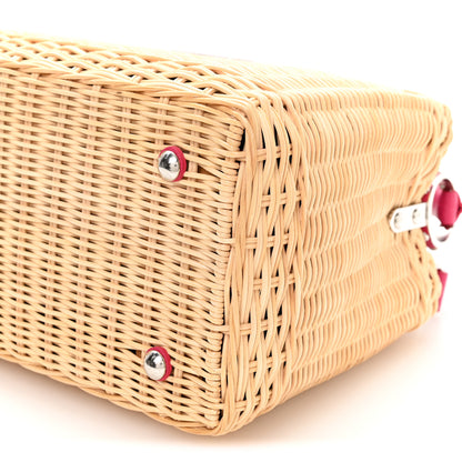 Louis Vuitton Rattan Calfskin Capucines BB Pink 9 of 10