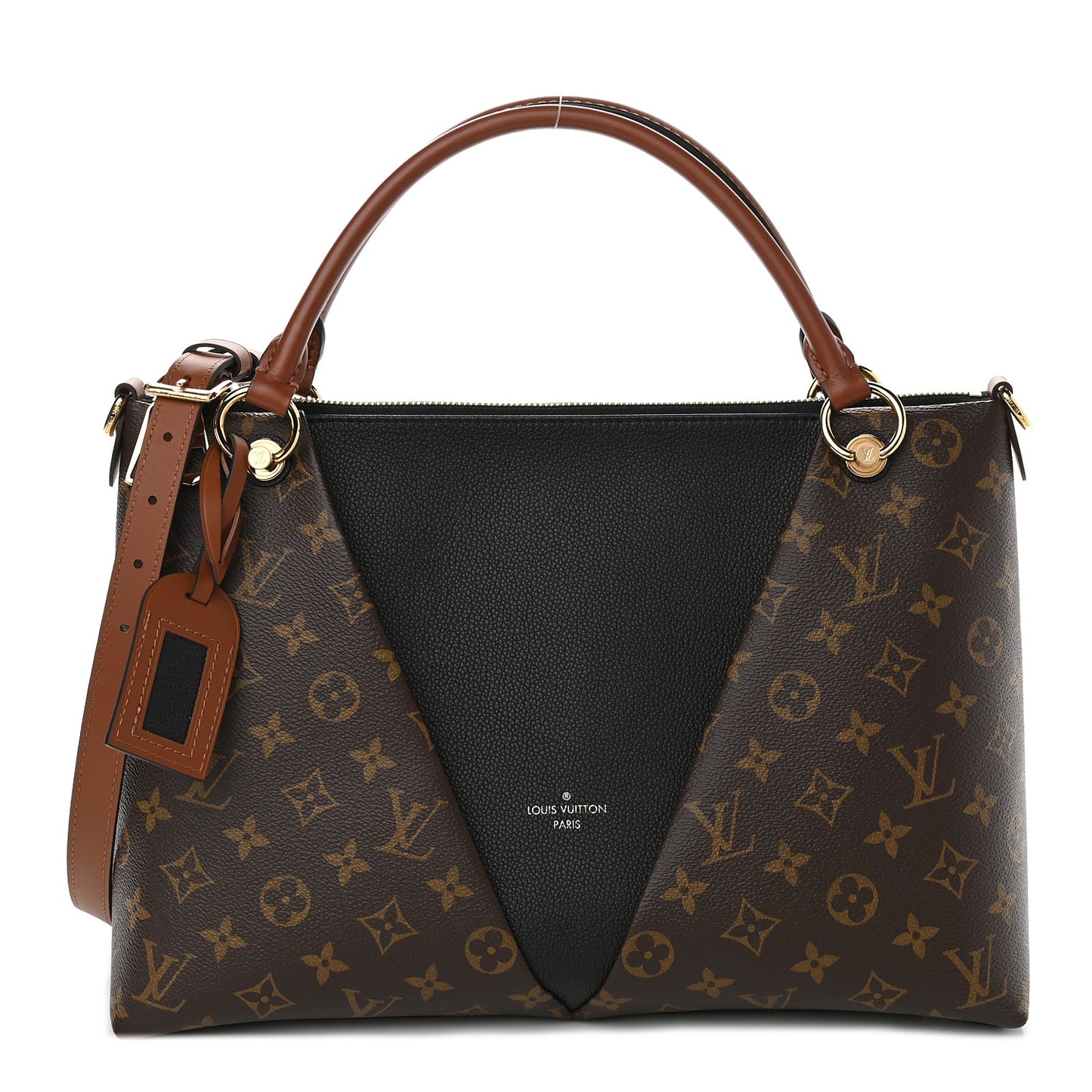 Monogram V Tote MM Black