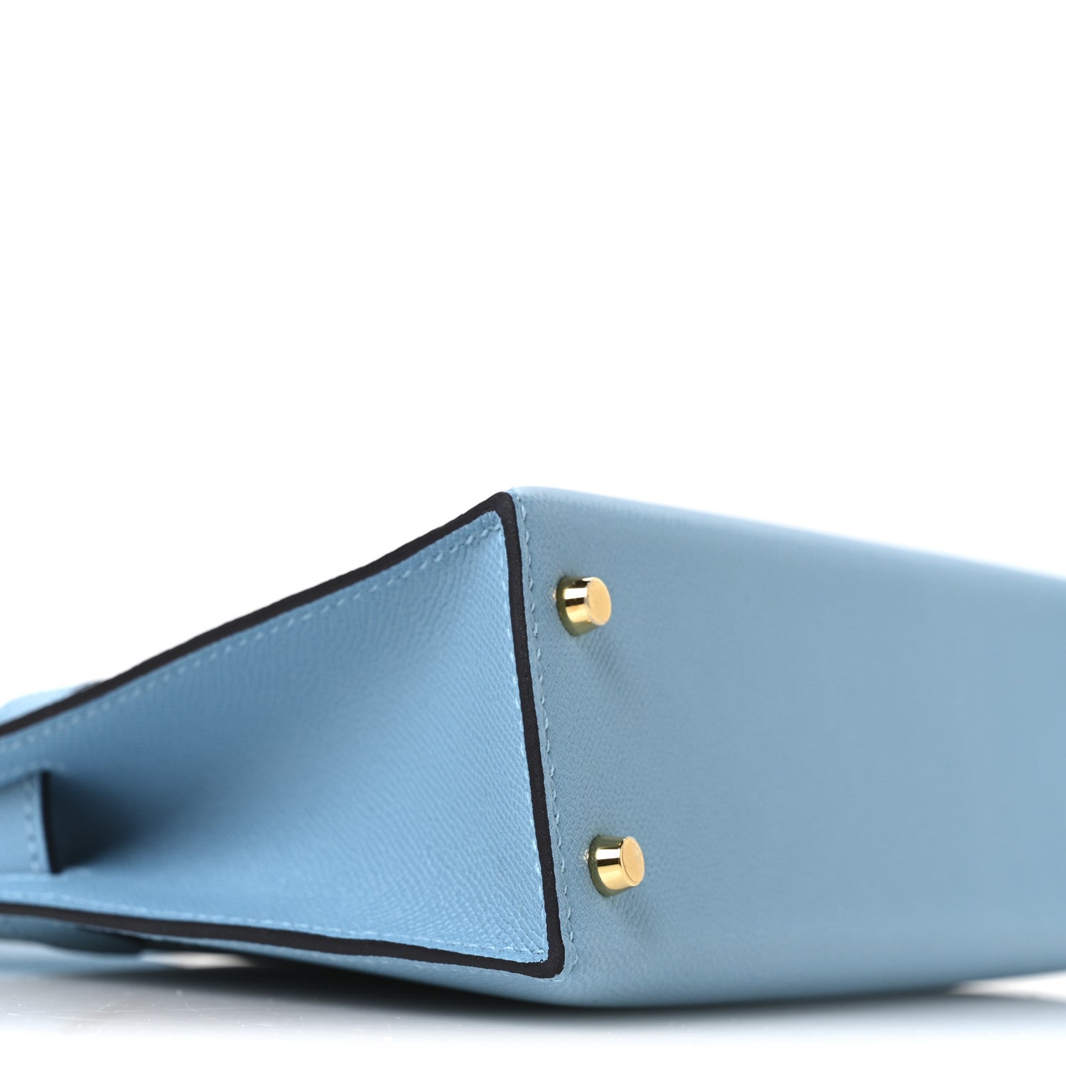 Hermes Madame Calfskin Mini Kelly Sellier 20 Bleu Du Nord 17 of 21