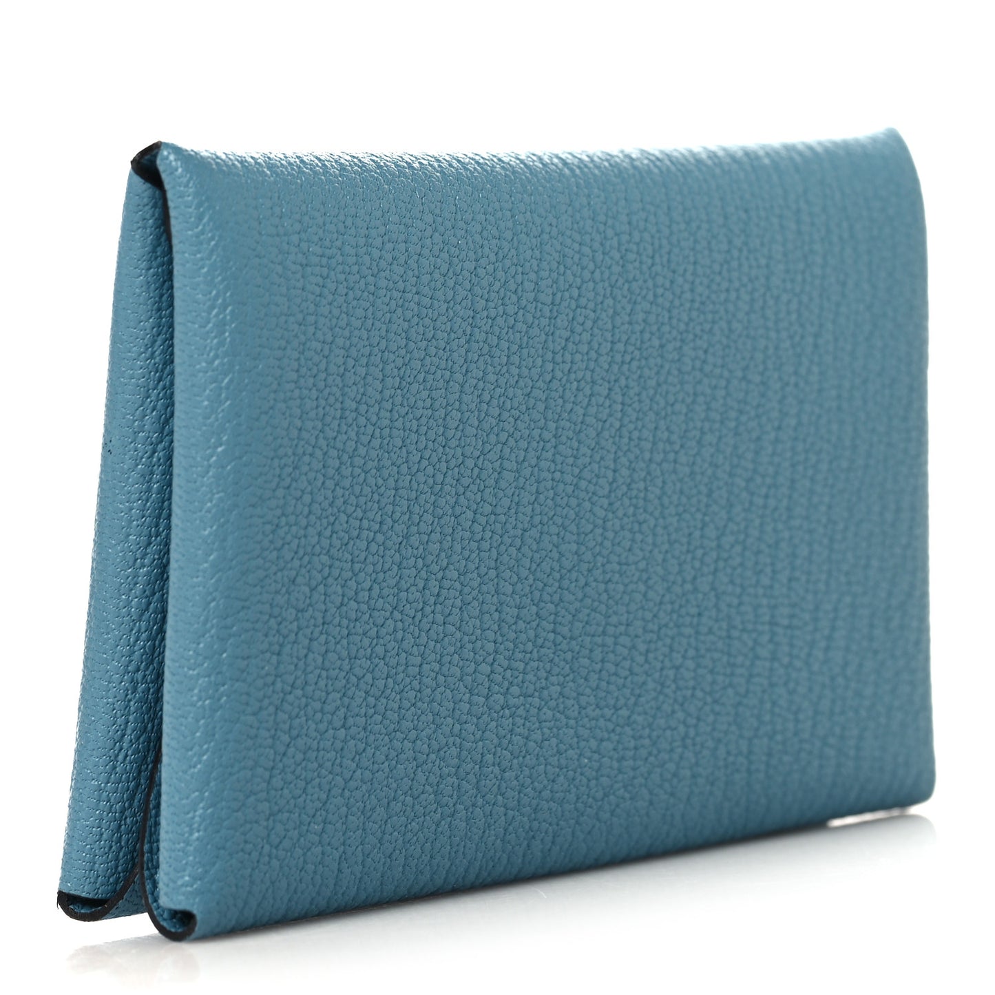 Chevre Mysore Duo Calvi Card Case New Blue Jean