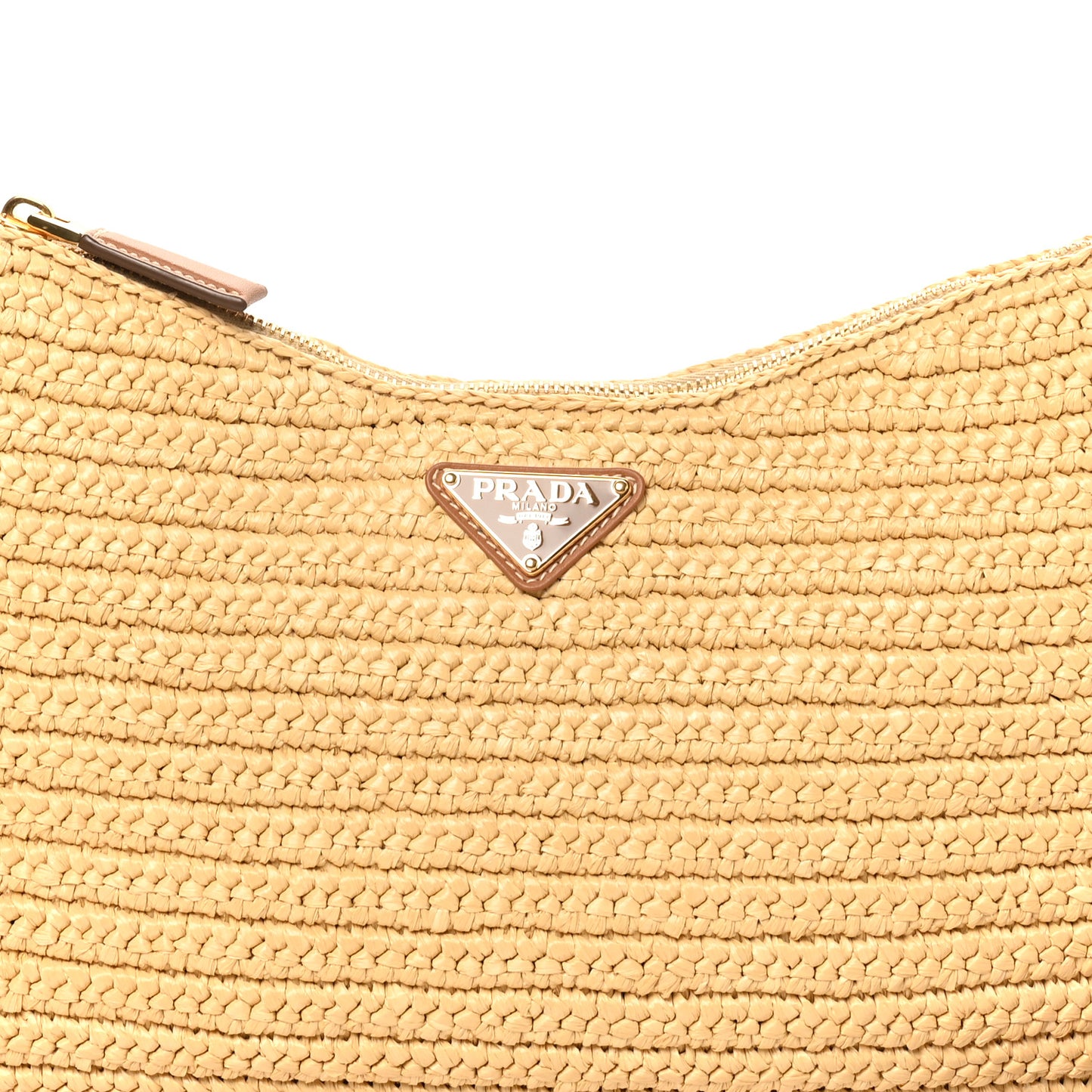 Yarn Raffia Effect Crochet Large Aimée Shoulder Bag Natural