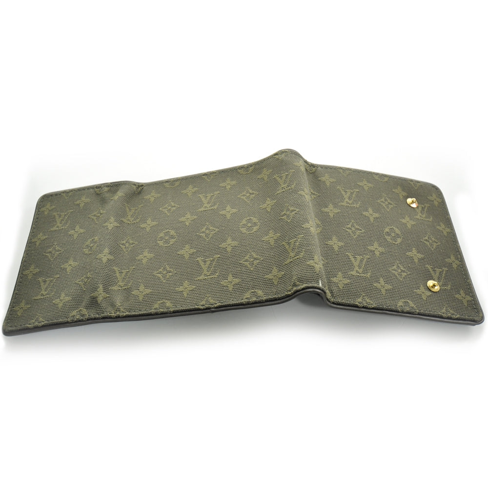 Louis Vuitton Mini Monogram Compact Wallet Kaki 6 of 8