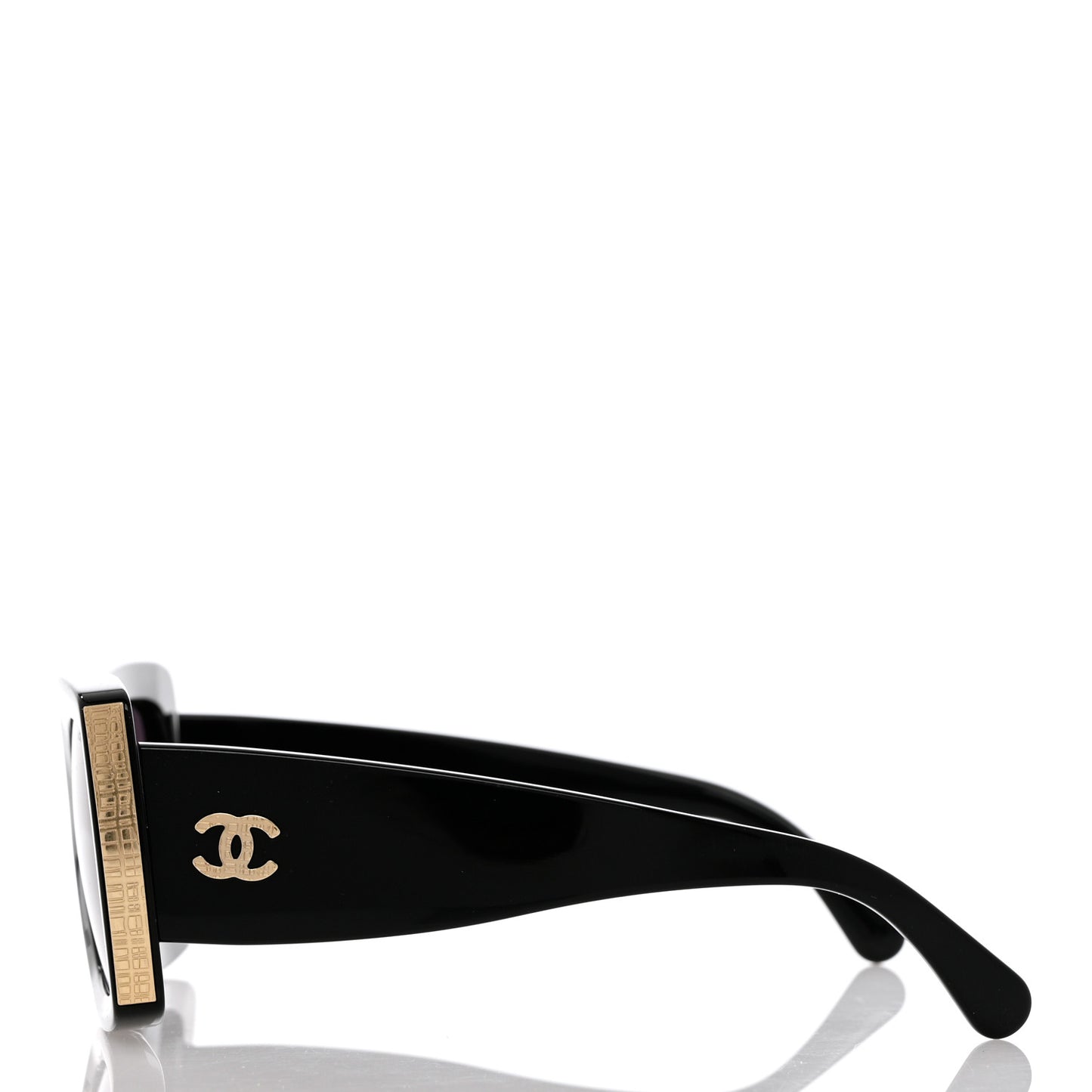 Acetate Rectangle Sunglasses 5435 Black