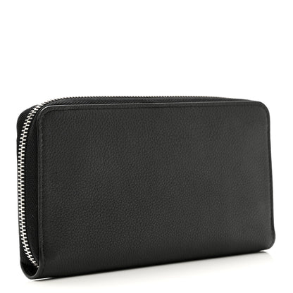 Louis Vuitton Calfskin Zippy Lockme Wallet Black 3 of 6