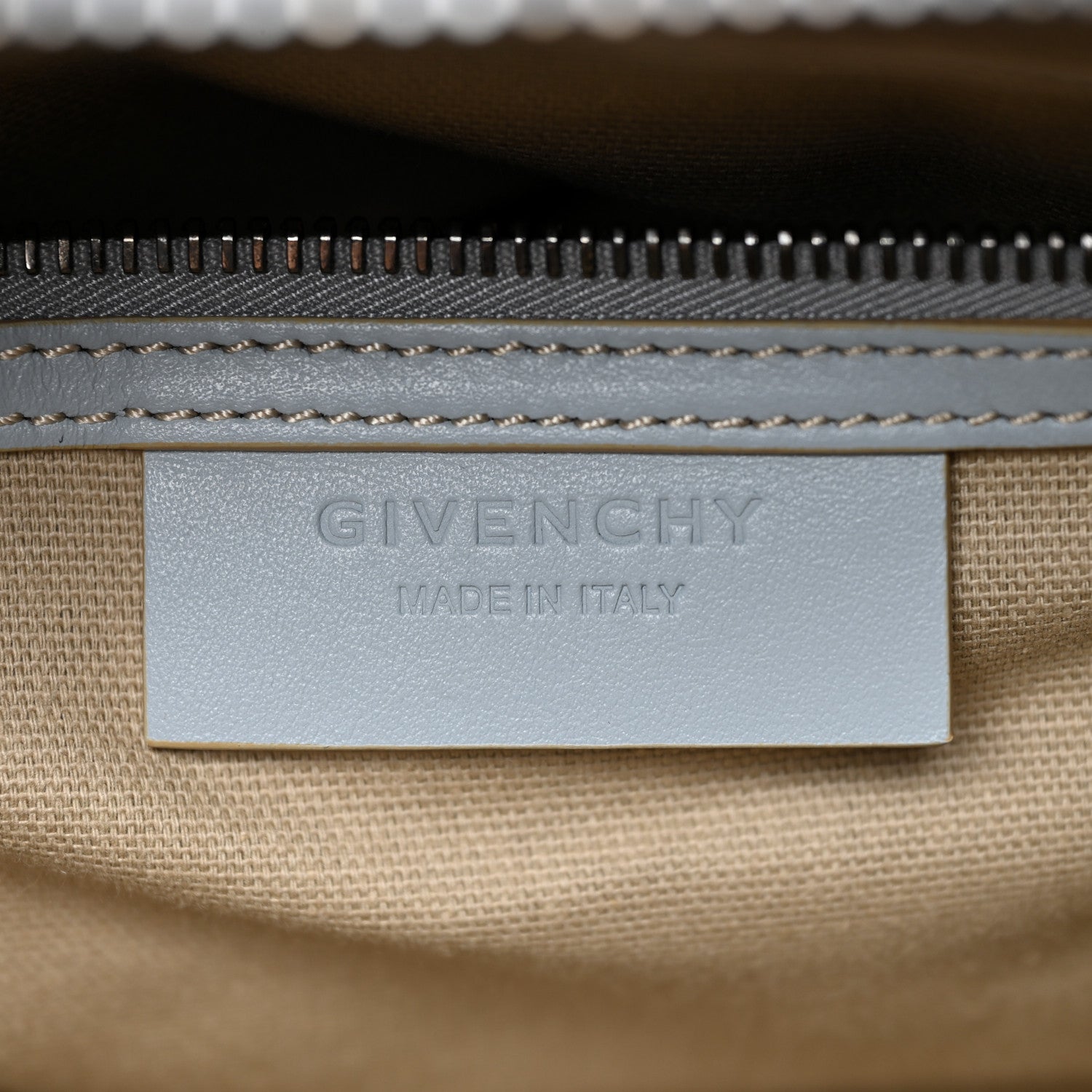 Givenchy Metallic Calfskin Mini Antigona Blue Silver 5 of 11