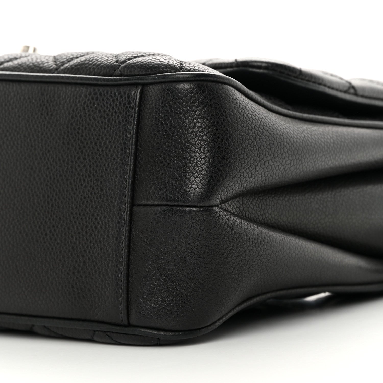 Chanel Caviar Quilted Medium Rock In Rome Single Flap Black 10 of 12