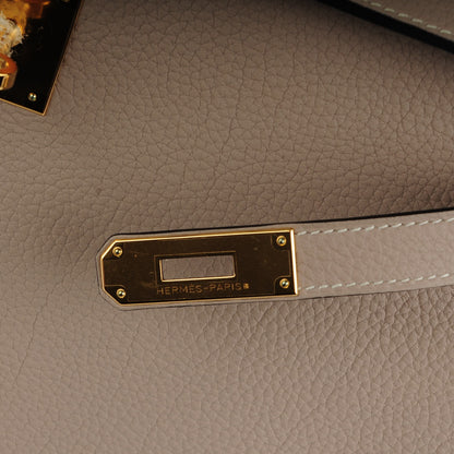 Hermes Togo Kelly Retourne 35 Gris Tourterelle 10 of 26