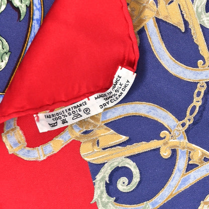Hermes Silk L'Instruction Du Roy Pocket Square 5 of 6
