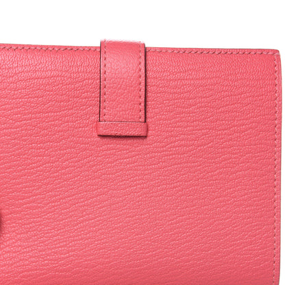 Hermes Chevre Mysore Bearn Compact Wallet Rose Lipstick 9 of 11
