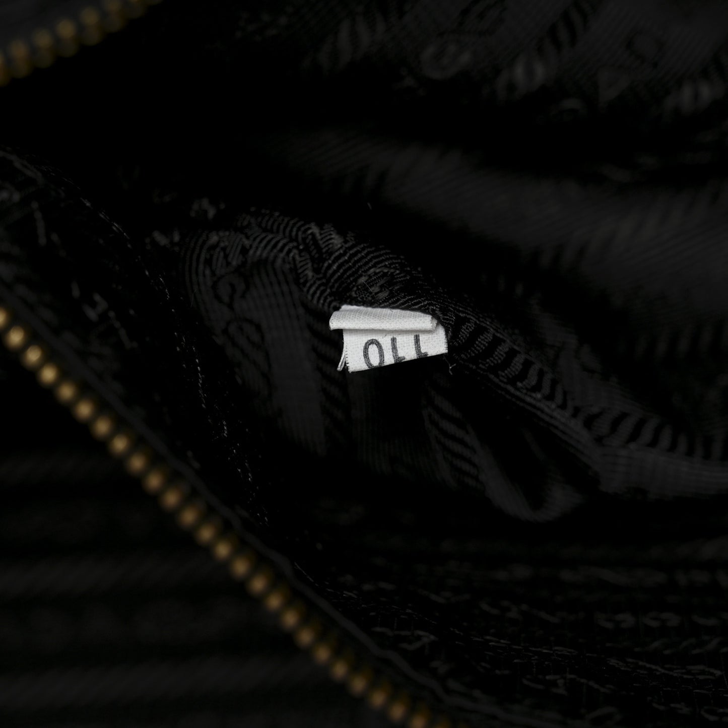 Tessuto Nylon Quilted Shopping Tote Black
