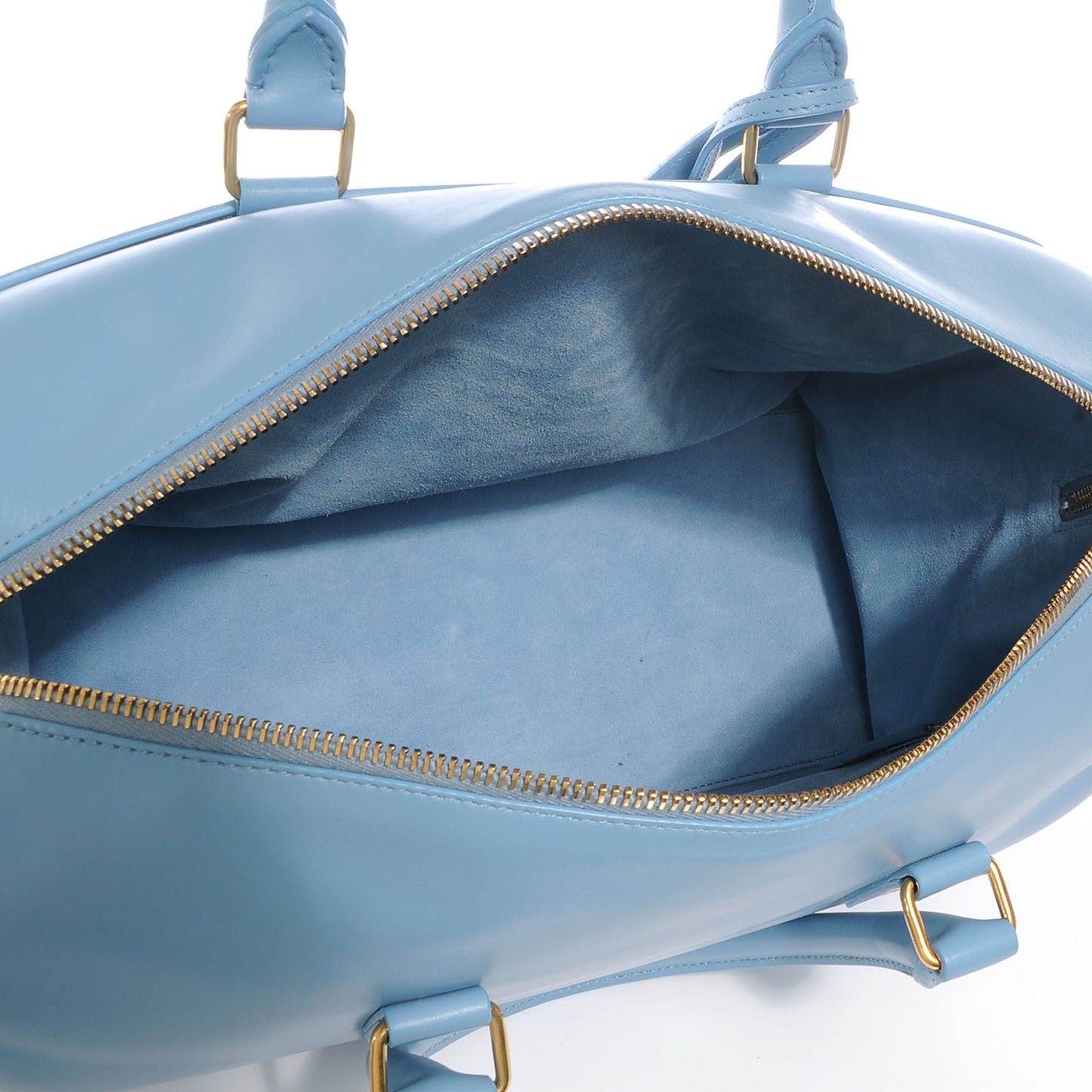 Leather Classic Duffle 6 Bag Blue