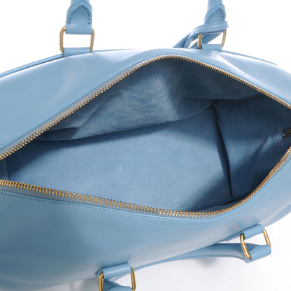 Saint Laurent Leather Classic Duffle 6 Bag Blue 5 of 8