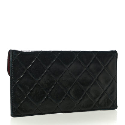 Chanel Lambskin Quilted Flap Pouch Black 3 of 13
