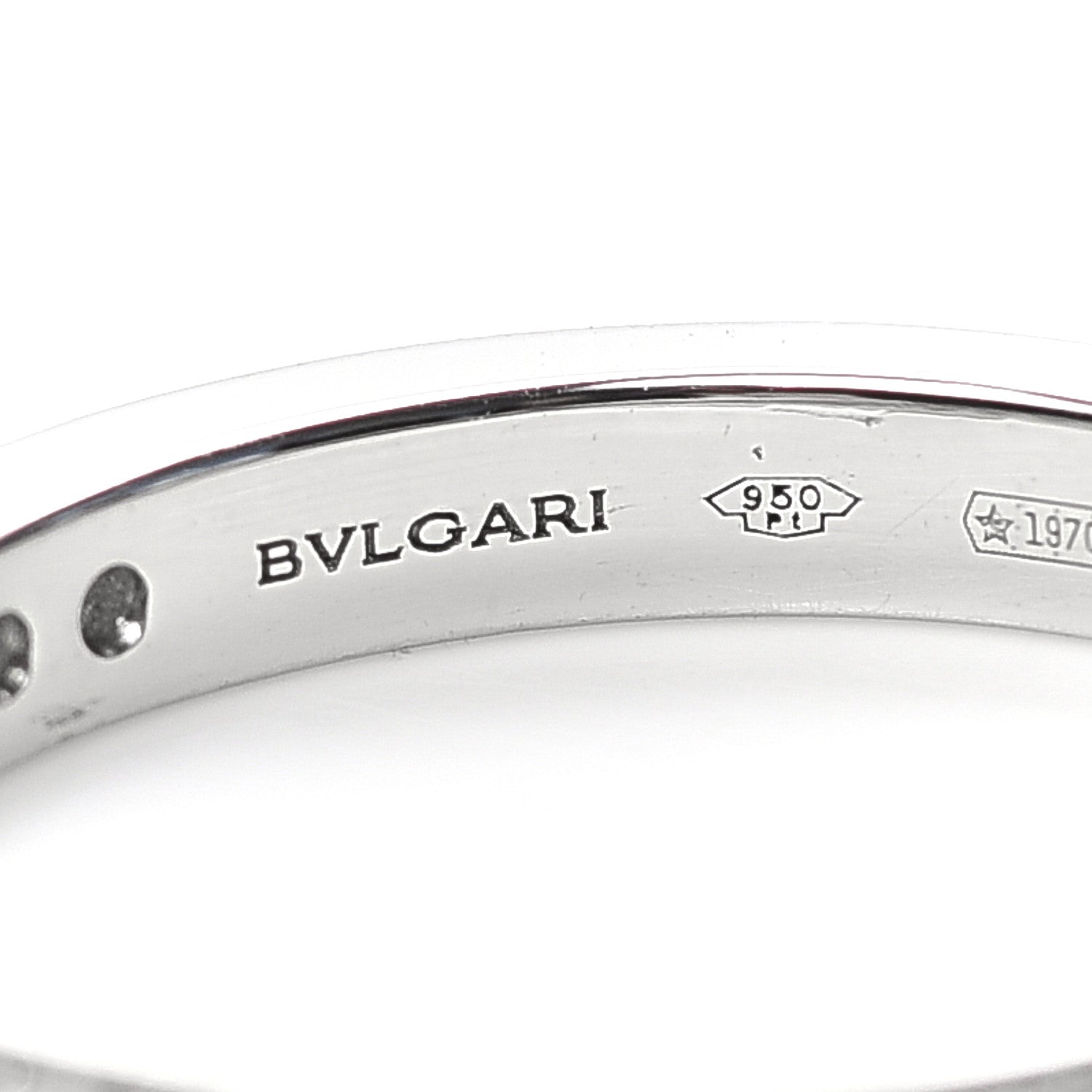 Bulgari Platinum Diamond Dedicata A Venezia Wedding Band Ring 47 4 4 of 5