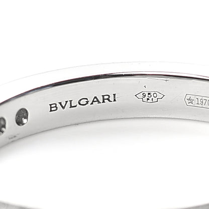 Bulgari Platinum Diamond Dedicata A Venezia Wedding Band Ring 47 4 4 of 5