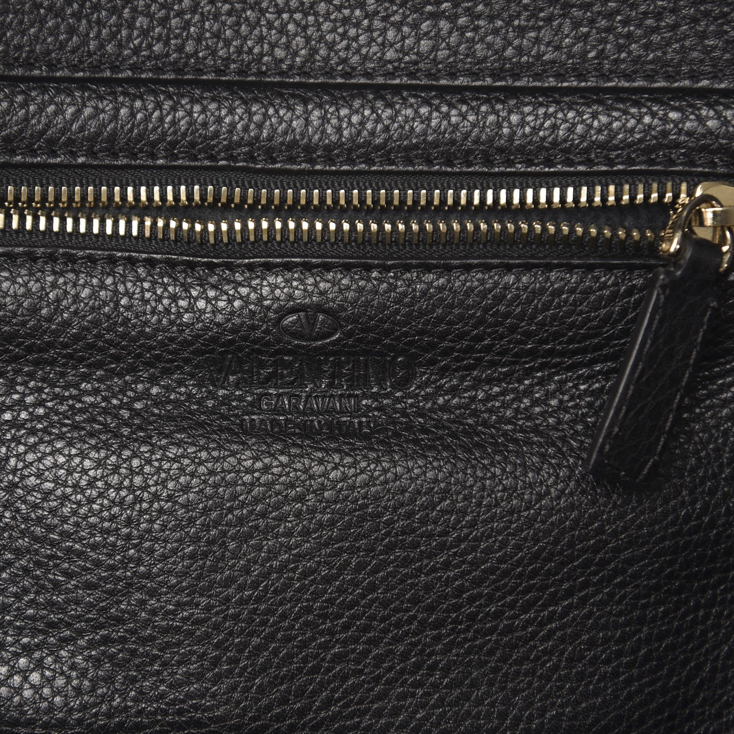 Valentino Garavani Grained Calfskin Small Rockstud Tote Black 7 of 10