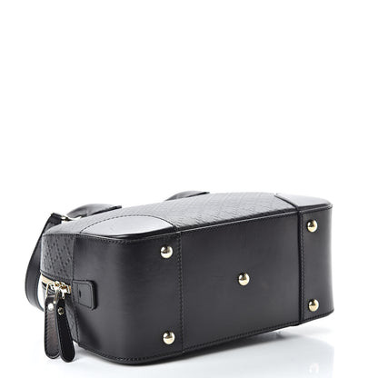 Gucci Calfskin Diamante Small Top Handle Bag Black 4 of 11