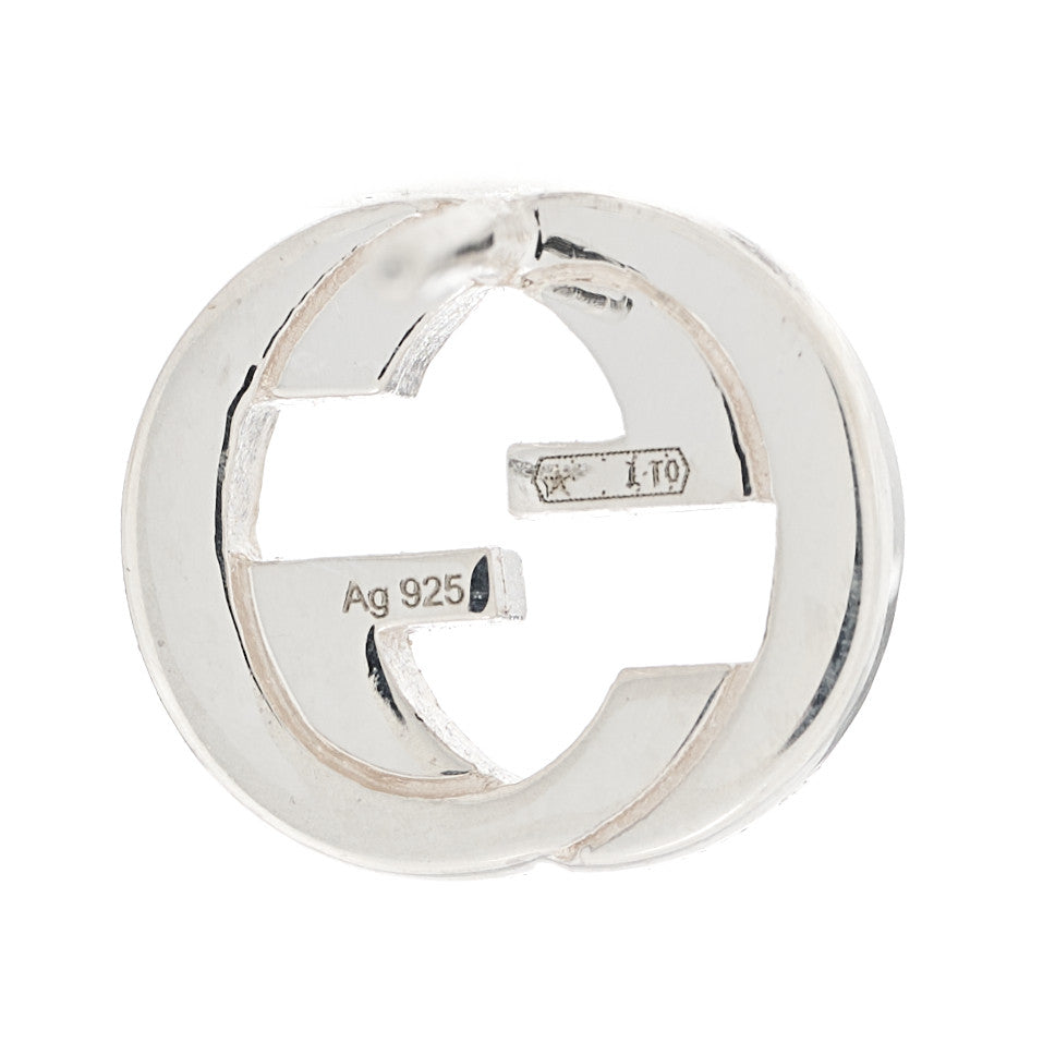 Gucci Sterling Silver Interlocking GG Stud Earrings 4 of 5