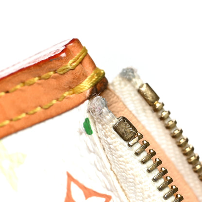 Louis Vuitton Monogram Multicolor Key Pouch White 10 of 10