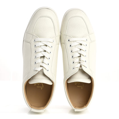 Christian Louboutin Grained Calfskin Rantulow Flat Sneakers 42 Latte 2 of 10