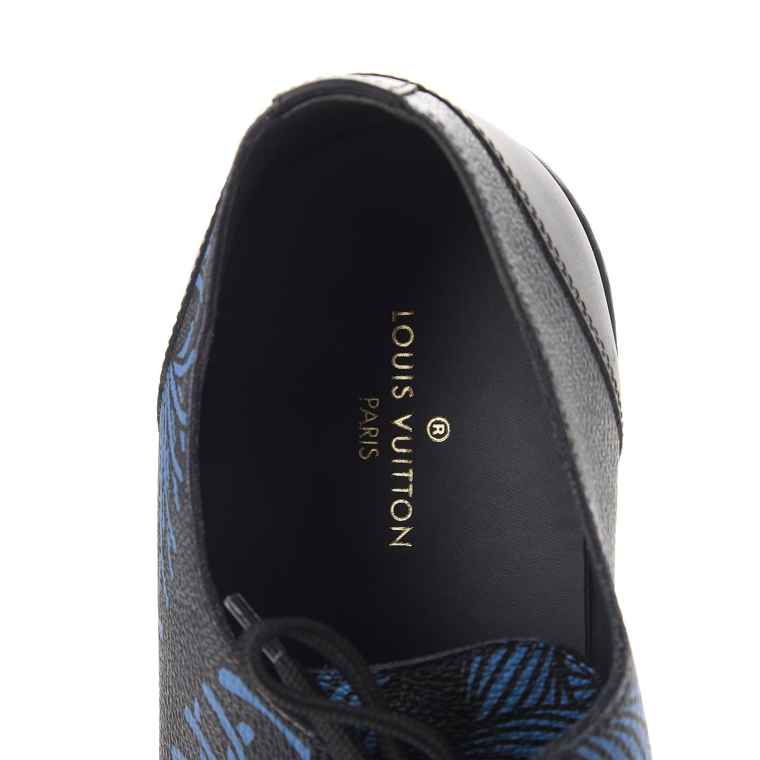 Louis Vuitton Damier Graphite Rope Sneakers 10 Blue 9 of 10