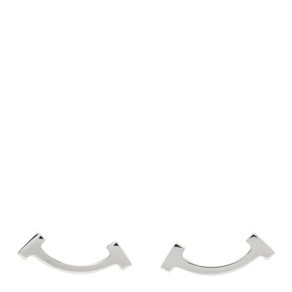 Tiffany Sterling Silver T Smile Stud Earrings 1 of 5