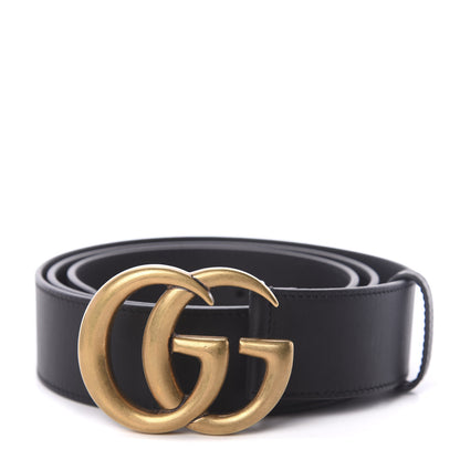 Gucci Calfskin Double G 40mm Belt 100 40 Black 1 of 5