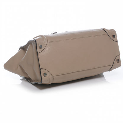 Celine Drummed Leather Shoulder Luggage Dune 5 of 8