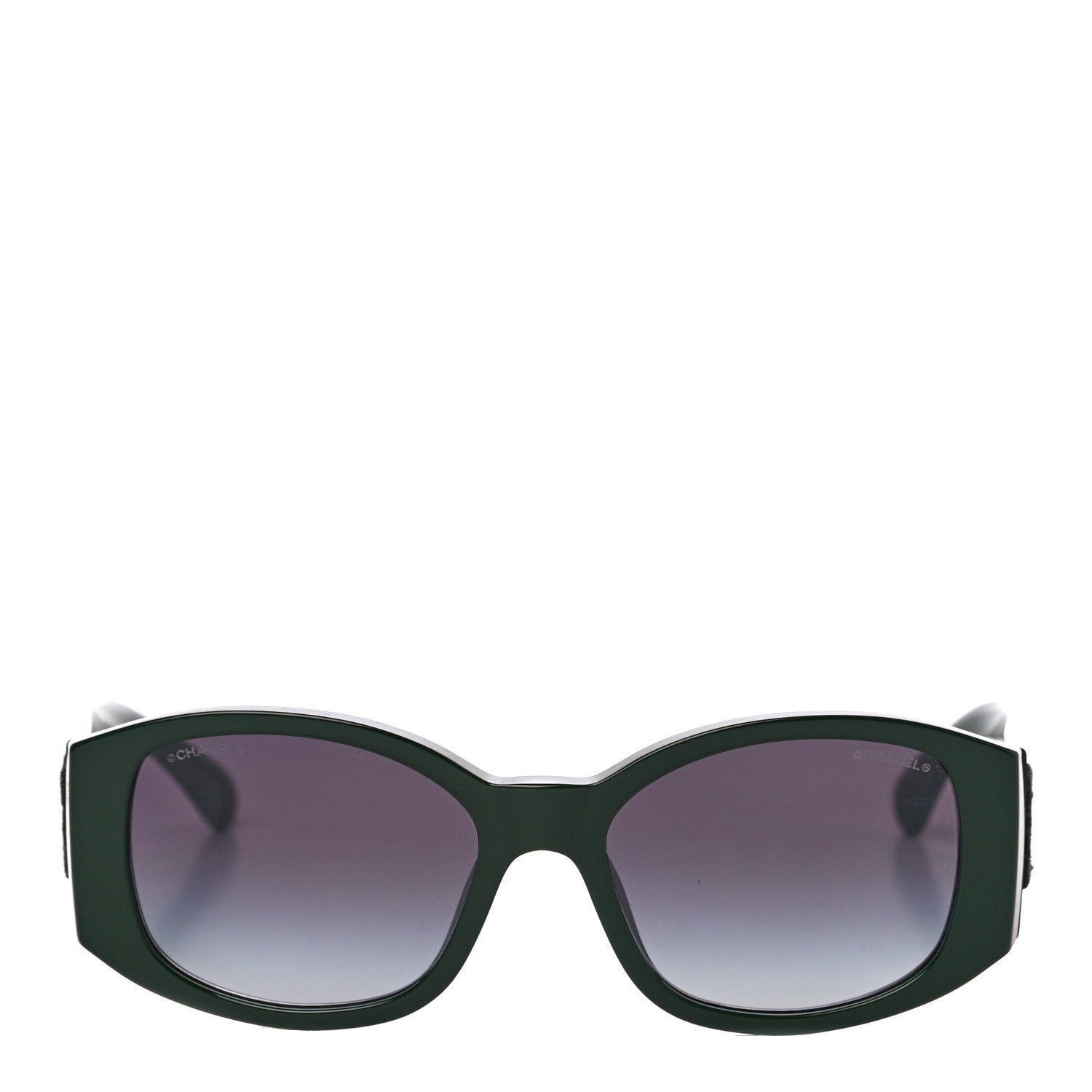 Chanel Acetate CC Logo Sunglasses 5450 Green 4 of 7