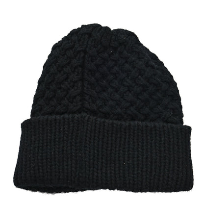 Chanel Cashmere CC Beanie Hat Black White 3 of 5