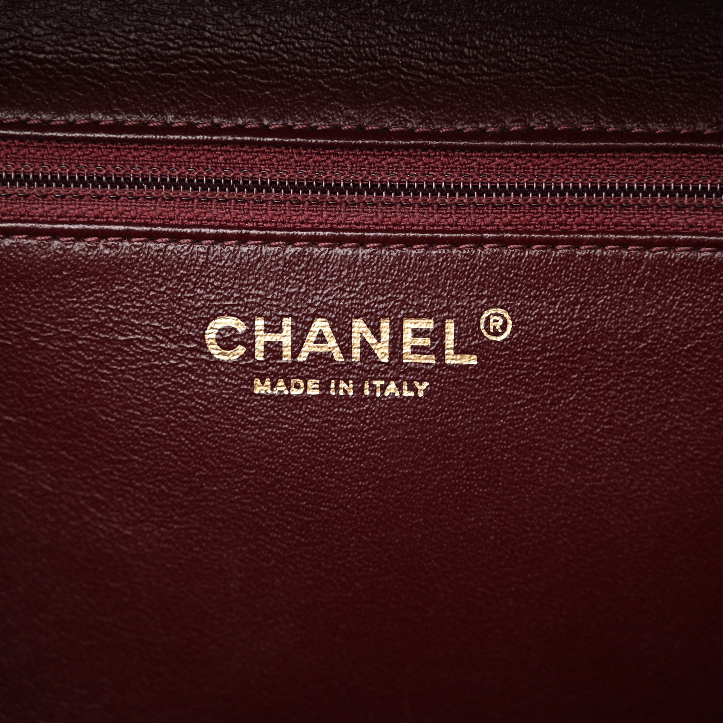 Lambskin Quilted Large Trendy CC Bowling Bag Black