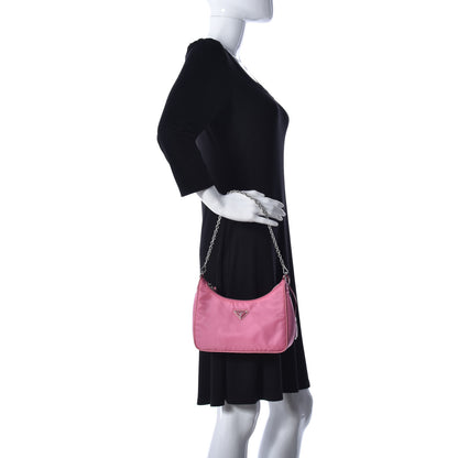 Prada Nylon Re-Edition 2005 Shoulder Bag Begonia 3 of 16