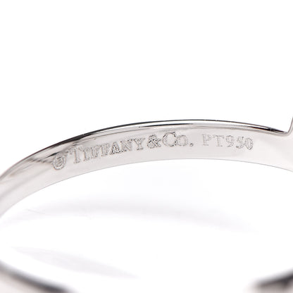 Tiffany Platinum Diamond Heart Ring 48 4.25 4 of 4