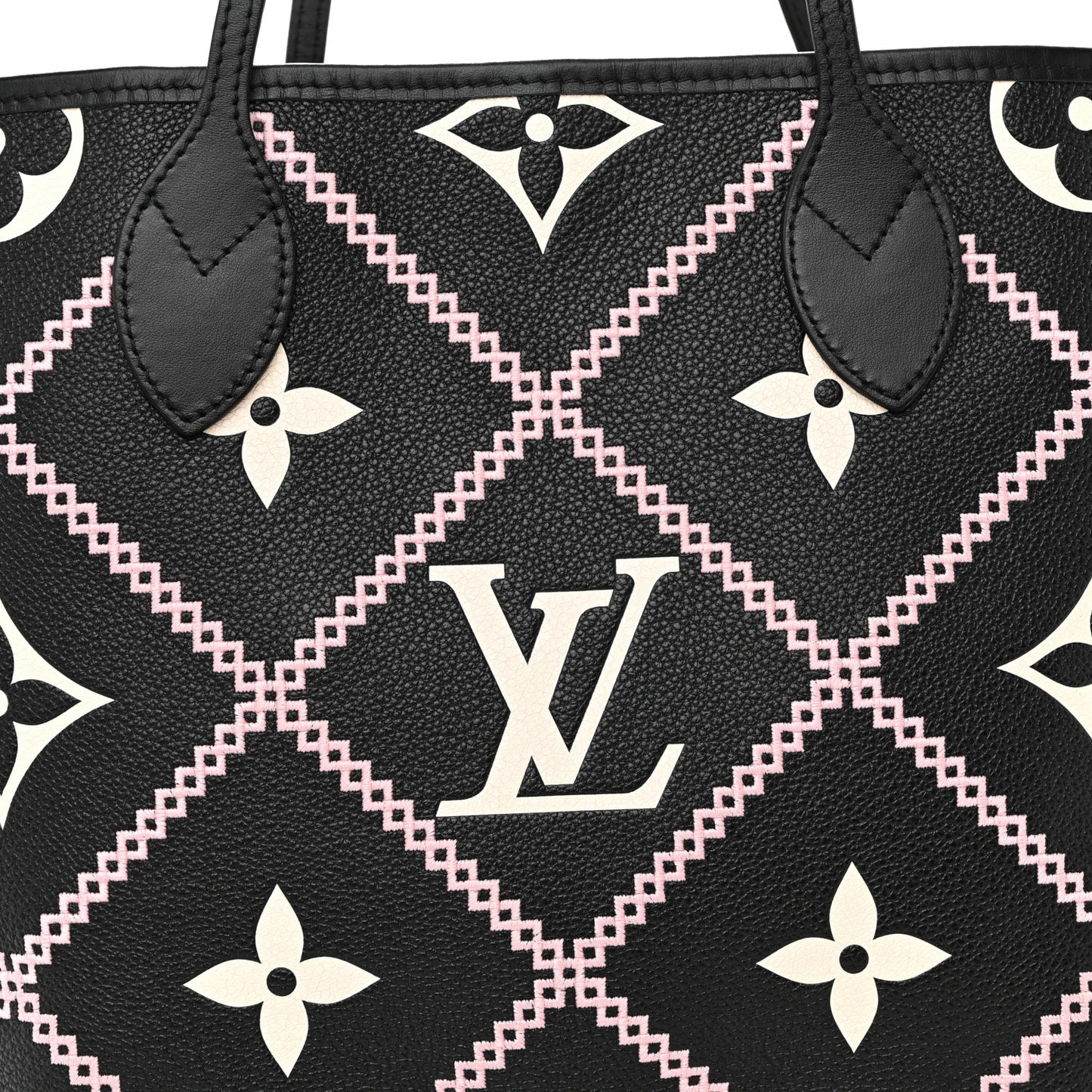 Empreinte Monogram Giant Broderies Neverfull MM Black