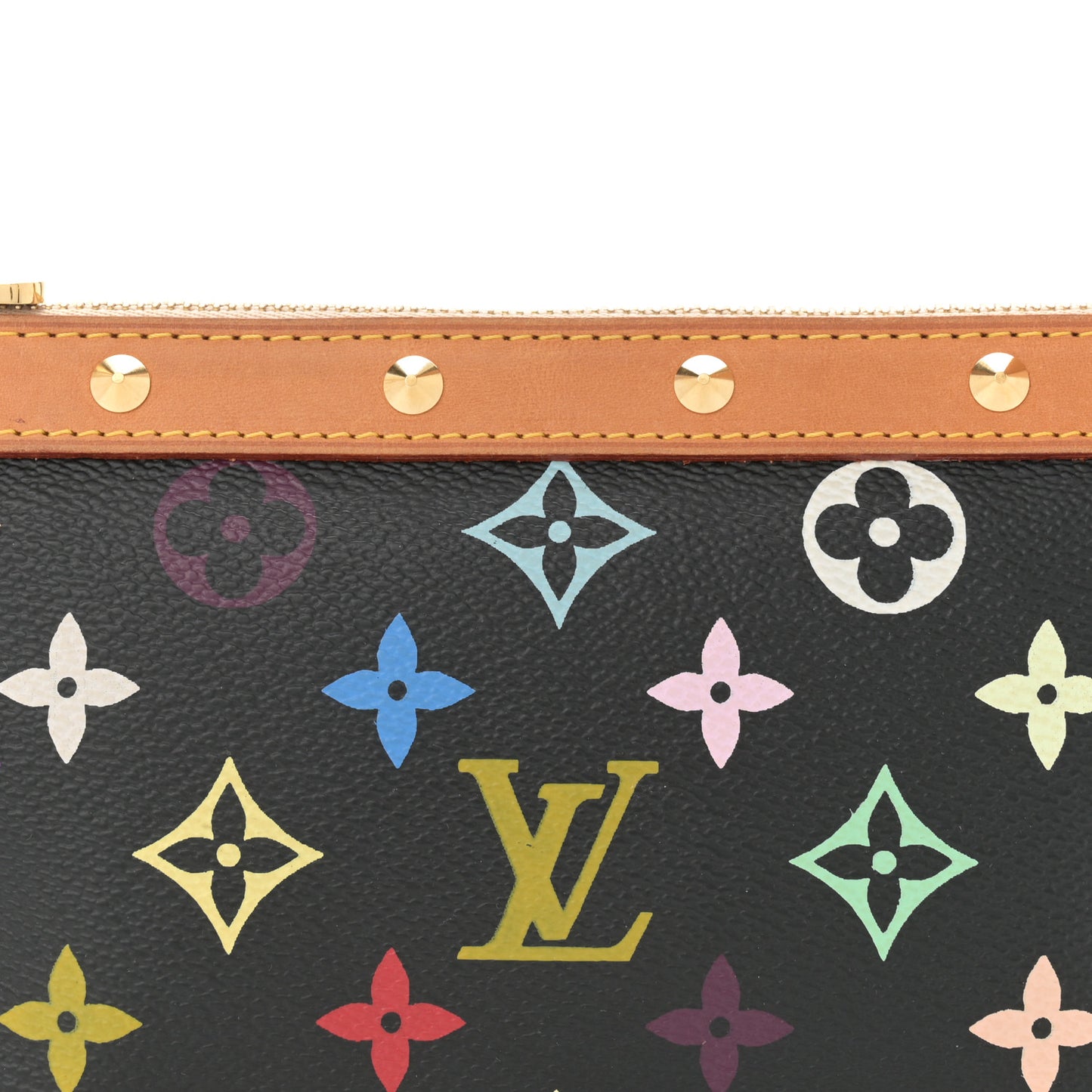 Monogram Multicolor Pochette Accessories Black
