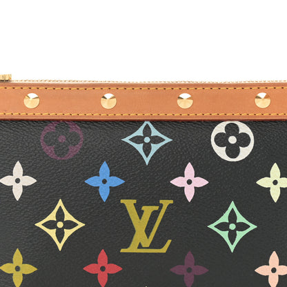 Louis Vuitton Monogram Multicolor Pochette Accessories Black 8 of 10