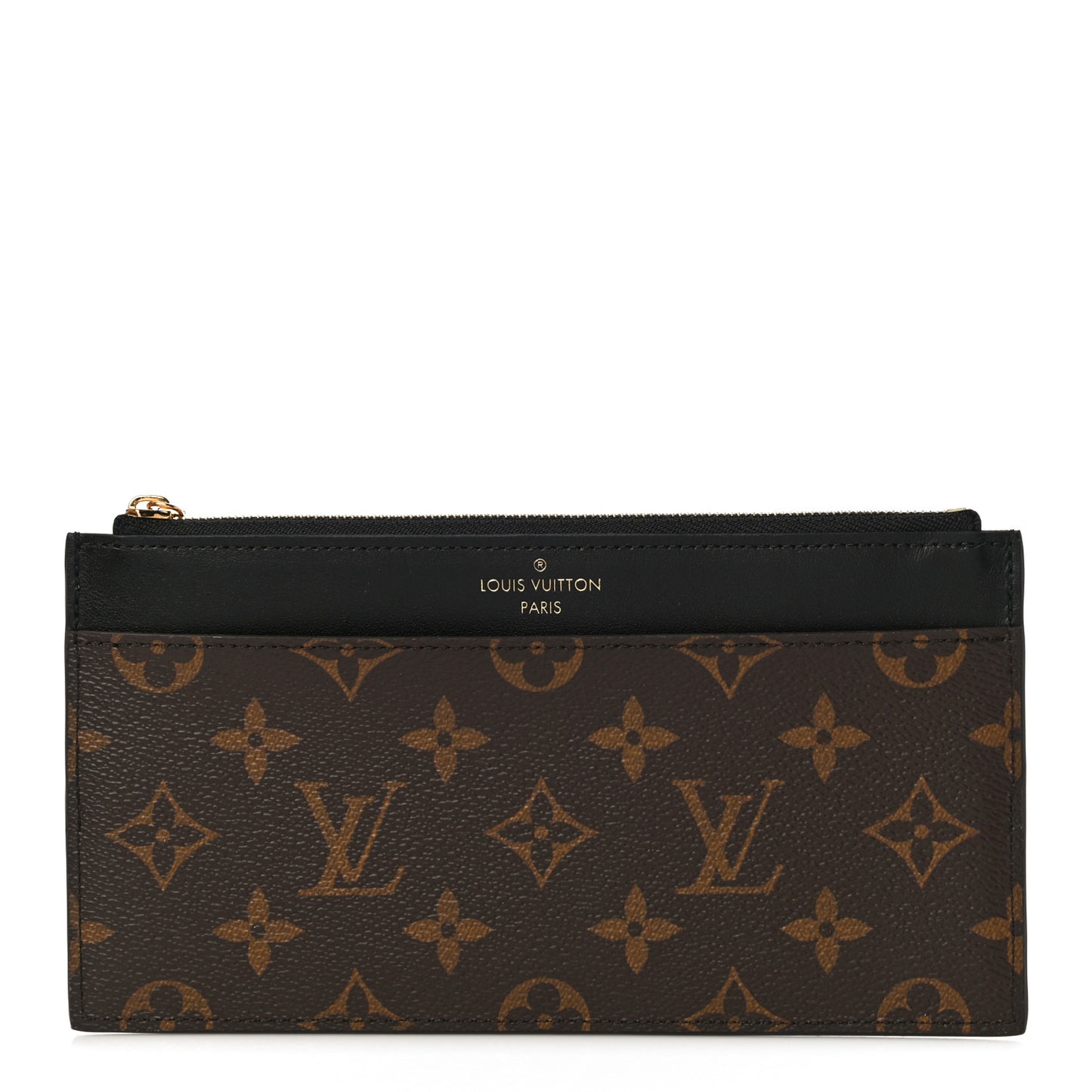 Monogram Slim Purse Black