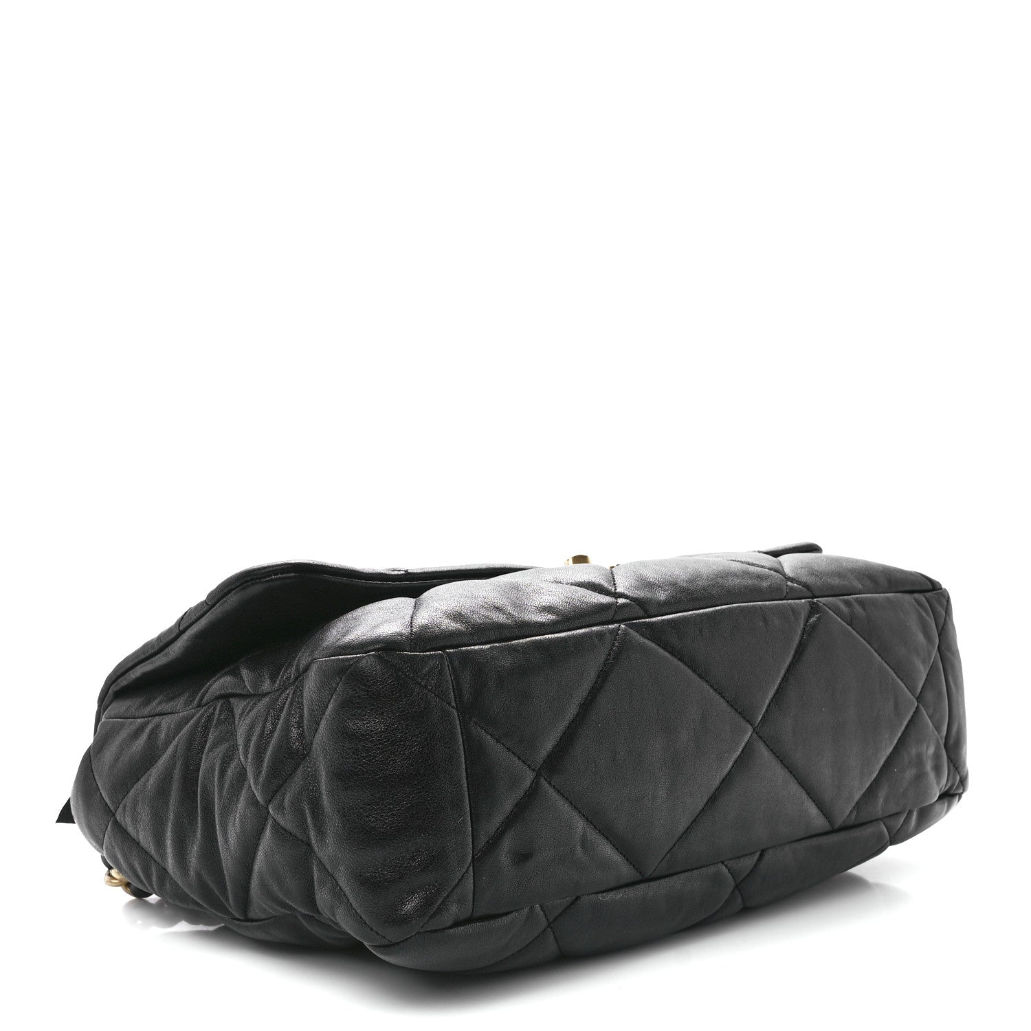 Chanel Lambskin Quilted Maxi Chanel 19 Flap Black 4 of 11