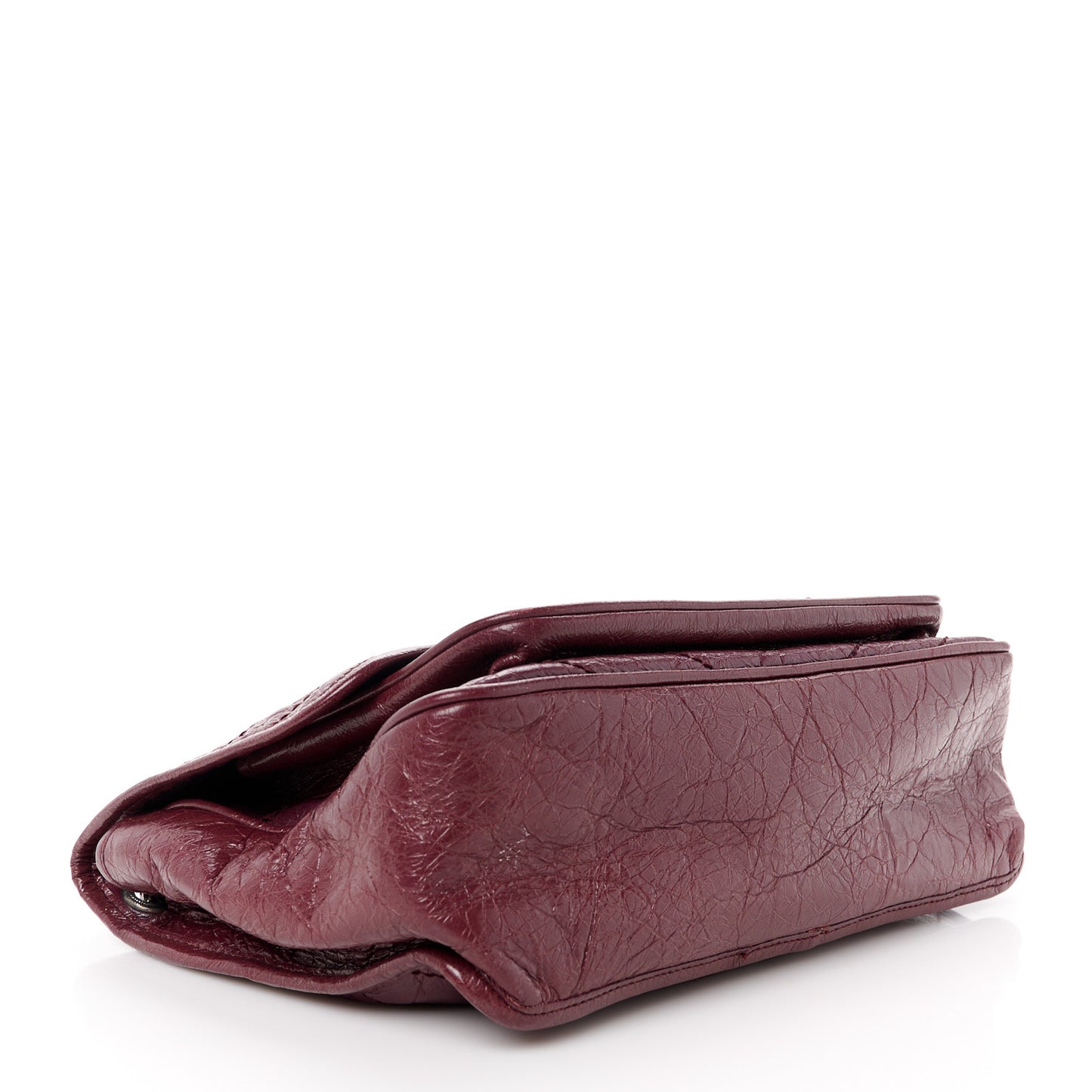 Crinkled Calfskin Matelasse Monogram Medium Niki Chain Satchel Rouge Legion