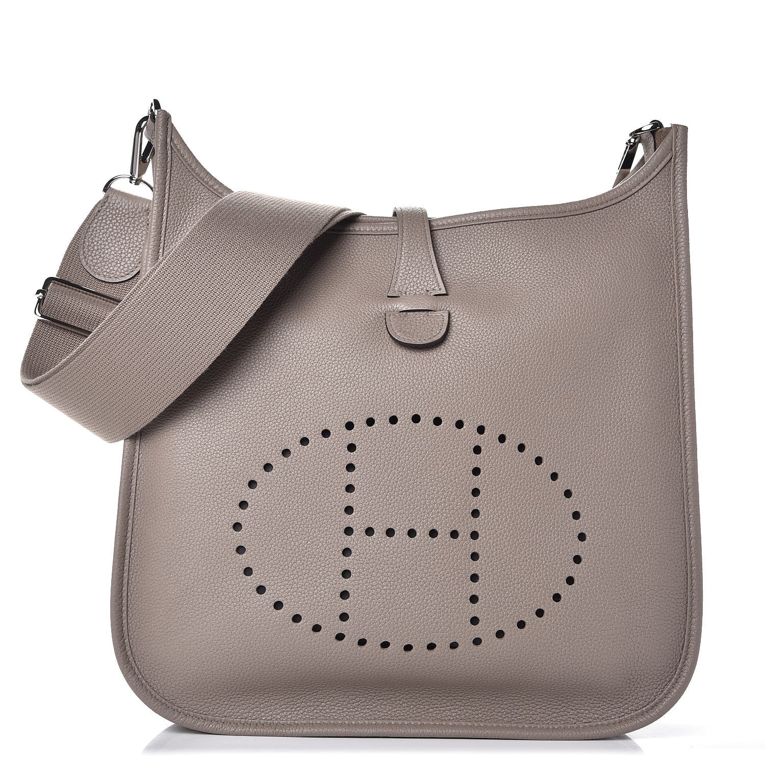 Hermes Taurillon Clemence Evelyne III PM Gris Asphalte 1 of 8