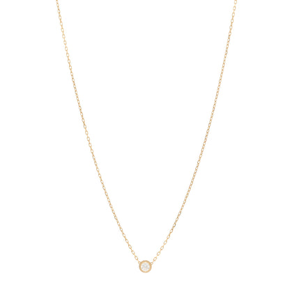 Cartier 18K Yellow Gold Diamond LM D'Amour Pendant Necklace 1 of 5
