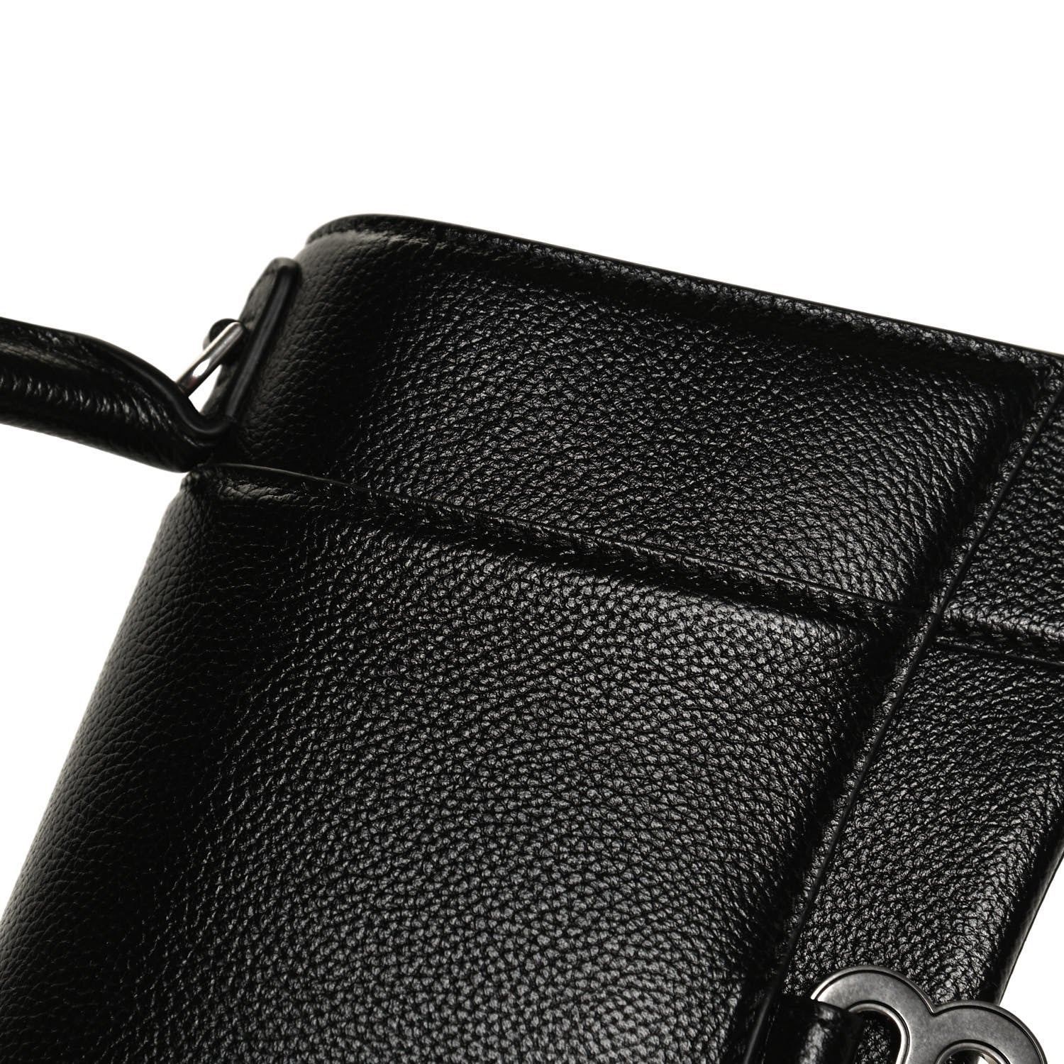 Balenciaga Grained Calfskin Small Hourglass Top Handle Bag Black 13 of 16