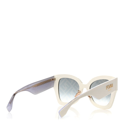 Fendi Acetate FF Sunglasses FF 0434/G/S White Gold 4 of 8