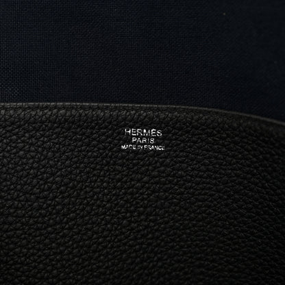 Hermes Togo Victoria Light Briefcase Black 7 of 10